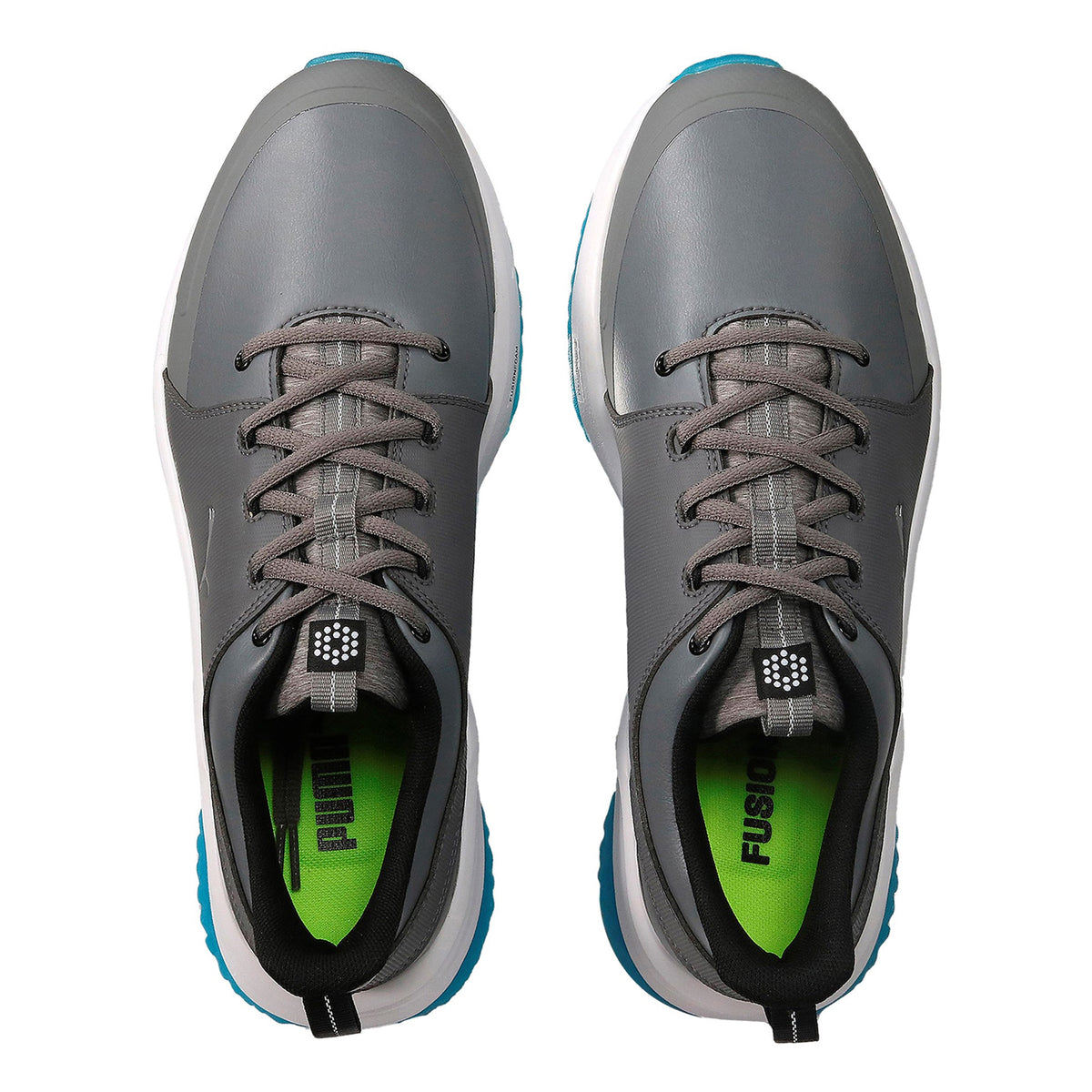 Puma Grip Fusion Pro 3.0 Golfschuhe - ruhiger Schatten/Puma Silber/Ibiza Blau