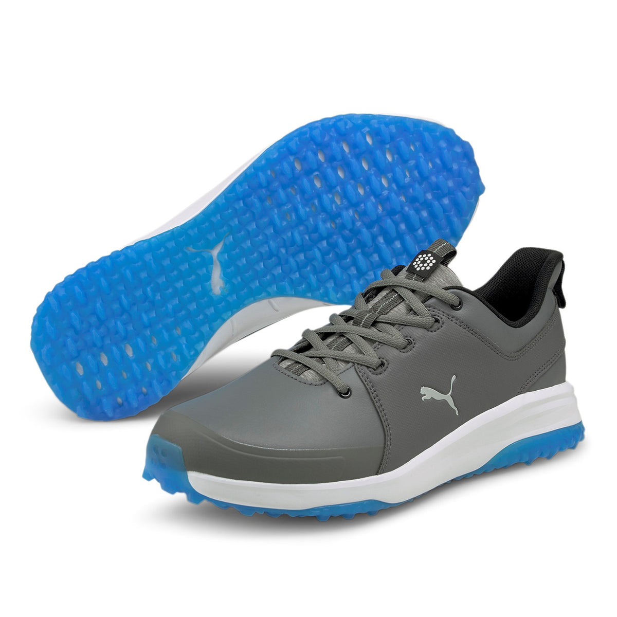 Puma Grip Fusion Pro 3.0 Golfschuhe - ruhiger Schatten/Puma Silber/Ibiza Blau