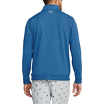 Puma AP CloudSpun Castle Golf Viertelzip - Lake Blue Heather