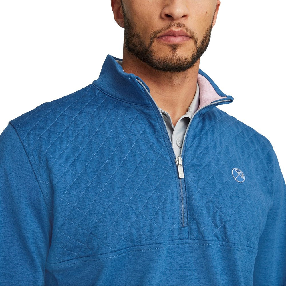 Puma AP CloudSpun Castle Golf Viertelzip - Lake Blue Heather