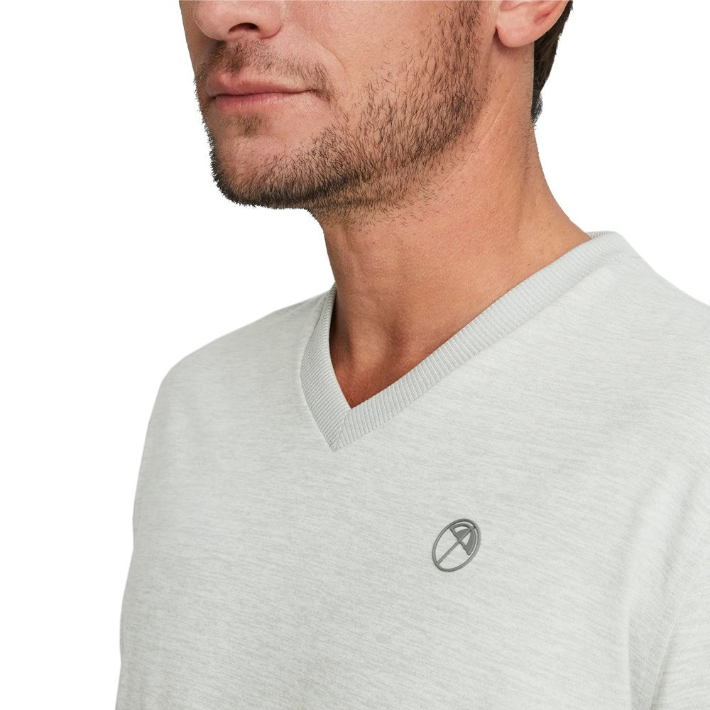 Puma AP CloudSpun V -Ausschnitt Golfpullover - High Rise Heather
