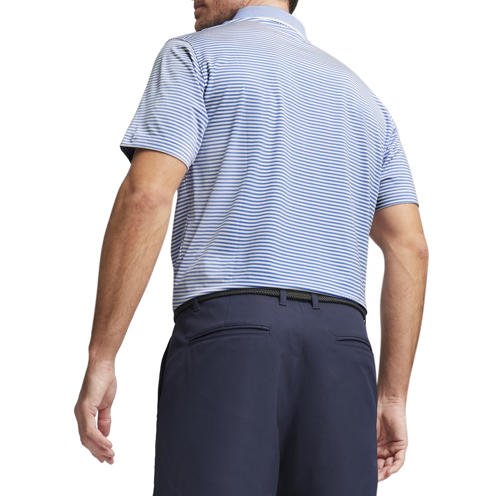Puma ap Mattr -Traditionen Golf Polo -Hemd - Blauer Himmel/weißer Glühen