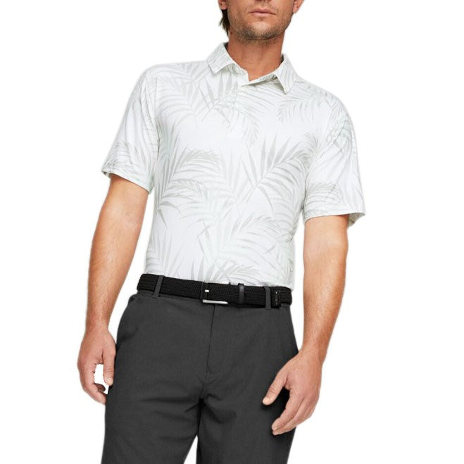 Puma CloudSpun Palmblattgolf Poloshirt - hellweiß/Minty Burst