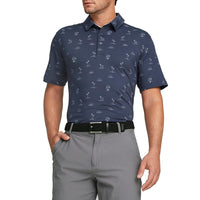 Puma CloudSpun Horizons Golf Polo -Hemd - Navy Blazer/Day Traum