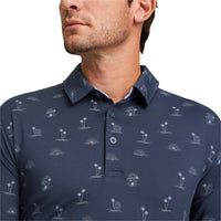 Puma CloudSpun Horizons Golf Polo -Hemd - Navy Blazer/Day Traum