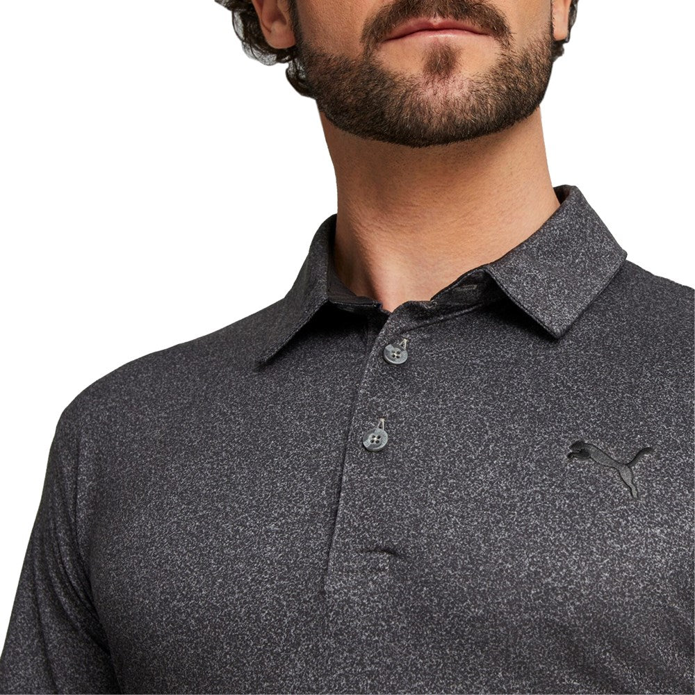 Puma CloudSpun Primär Golf Polo -Hemd - Puma Black