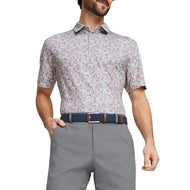Puma Mattr -Blumen Golf Polo -Hemd - Hochhaus/Flamingo Pink