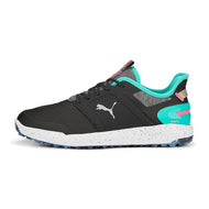 Puma x ptc ignite Elevate Stickeless Golfschuhe - Puma schwarz/ aqua grün/ schockierend rosa