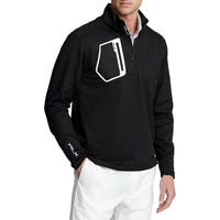 RLX Ralph Lauren Fahrer Luxus -Trikotpullover - Polo Schwarz/ Silber