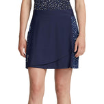 RLX Ralph Lauren Frauen Seite Plesig Aim Skort 17 " - Summer Night Stars French Navy