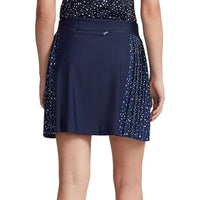 RLX Ralph Lauren Frauen Seite Plesig Aim Skort 17 " - Summer Night Stars French Navy