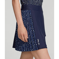 RLX Ralph Lauren Frauen Seite Plesig Aim Skort 17 " - Summer Night Stars French Navy