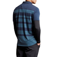Lyle & Scott Leichtes Weitstreifen Polo - Marine