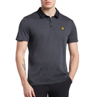 Lyle & Scott Jacquard Polo -Hemd - wahr Schwarz