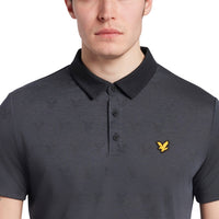 Lyle & Scott Jacquard Polo -Hemd - wahr Schwarz