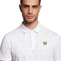 Lyle & Scott Jacquard Polo -Hemd - Weiß