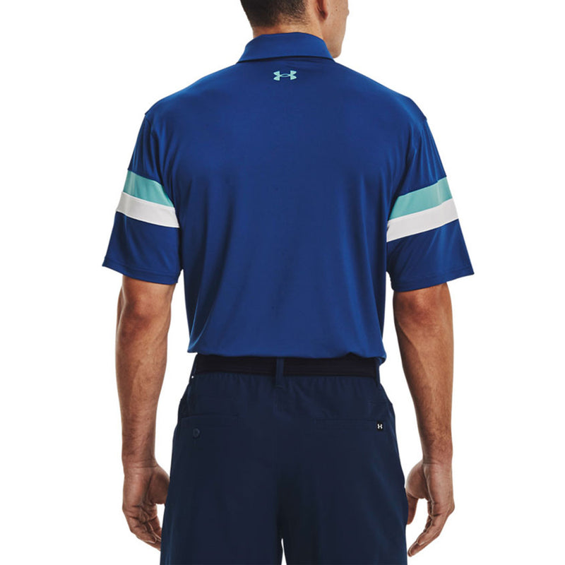 Under Armour T2G Colourblock Golf Polo -Hemd - Blau Mirage Weiß/Gletscherblau