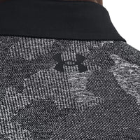 Under Armour Playoff 2.0 Jacquard Golf Polo -Hemd - Schwarz/Weiß