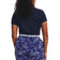 Under Armour Damen -Iso -Chill -Golfpolo -Hemd - Mitternacht Marine/Metallic Silber