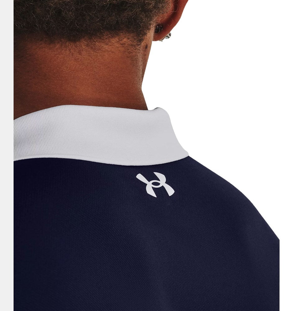 Under Armour Performance 3.0 ColourBlock Polo - Venom Red/Mitternacht Marine/Weiß