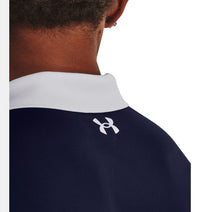 Under Armour Performance 3.0 ColourBlock Polo - Venom Red/Mitternacht Marine/Weiß