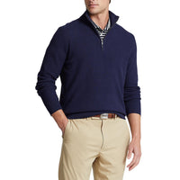 Polo Golf Ralph Lauren Halbzip Baumwolle Coolmax Pullover - Französische Marine