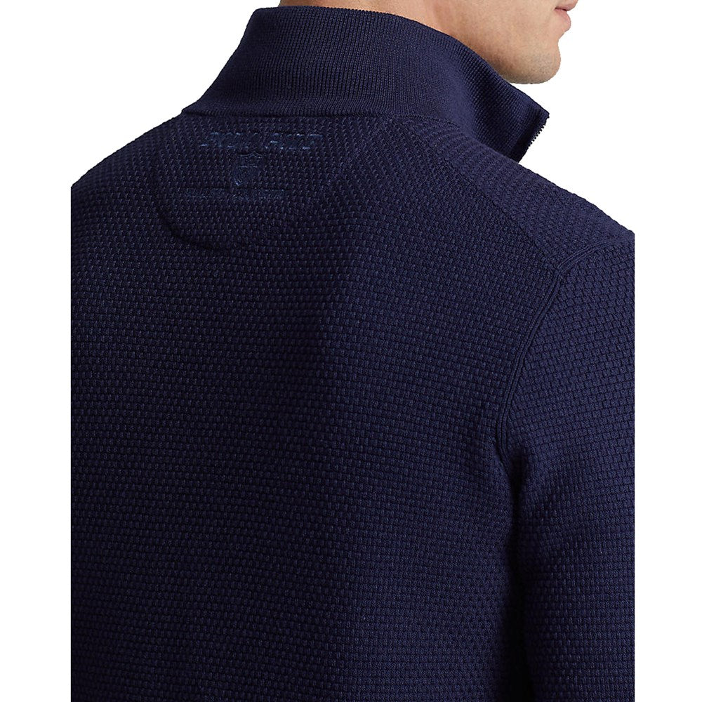 Polo Golf Ralph Lauren Halbzip Baumwolle Coolmax Pullover - Französische Marine