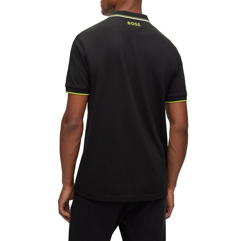 Boss Paddy Pro Golf Polo Shirt - Schwarz/ Grün