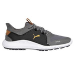 Puma ignite faden8 breite Golfschuhe - ruhiger Schatten/Gold/Schwarz