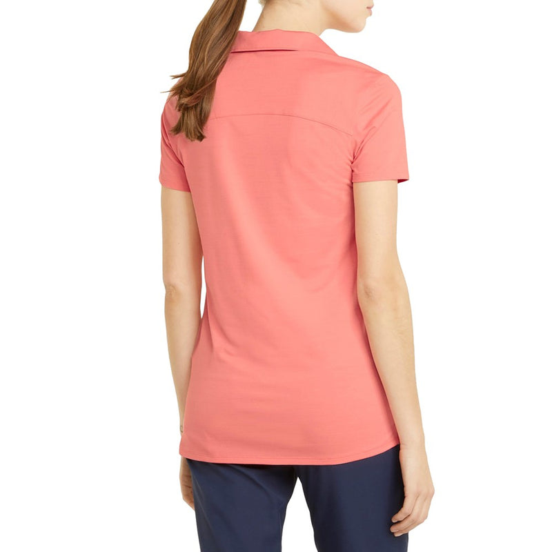 Puma Frauen CloudSpun Coast Golf Polo - Carnation Pink Heather