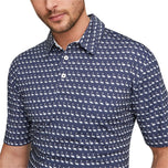 Puma Mattr Flamingo Golf Polo -Hemd - Navy Blazer/hellweiß