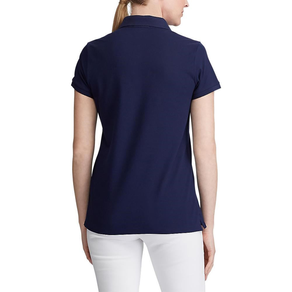 Polo Golf Ralph Lauren Frauen maßgeschneidertes Fit Polo -Shirt - Französische Marine