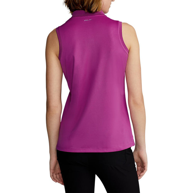 RLX Ralph Lauren Frauen Tour Performance ärmellose Golfhemd - leuchtend Pink