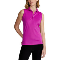 RLX Ralph Lauren Frauen Tour Performance ärmellose Golfhemd - leuchtend Pink