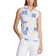Rlx Ralph Lauren Damen gedruckter Luftstrom -Performance ärmellose Golf Polo -Shirt - Stempelte Geo Patchwork