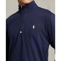 Polo Performance Ralph Lauren Half Zip Peached Jersey - Französische Marine