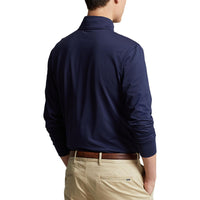 Polo Performance Ralph Lauren Half Zip Peached Jersey - Französische Marine