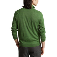 Polo -Golf Ralph Lauren Halbzip -Strick - Frachtgrün