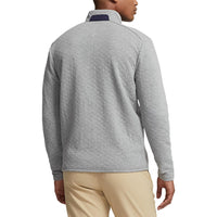 Rlx Ralph Lauren gesteppt Doppelstrick 1/4 Zip - Stahl